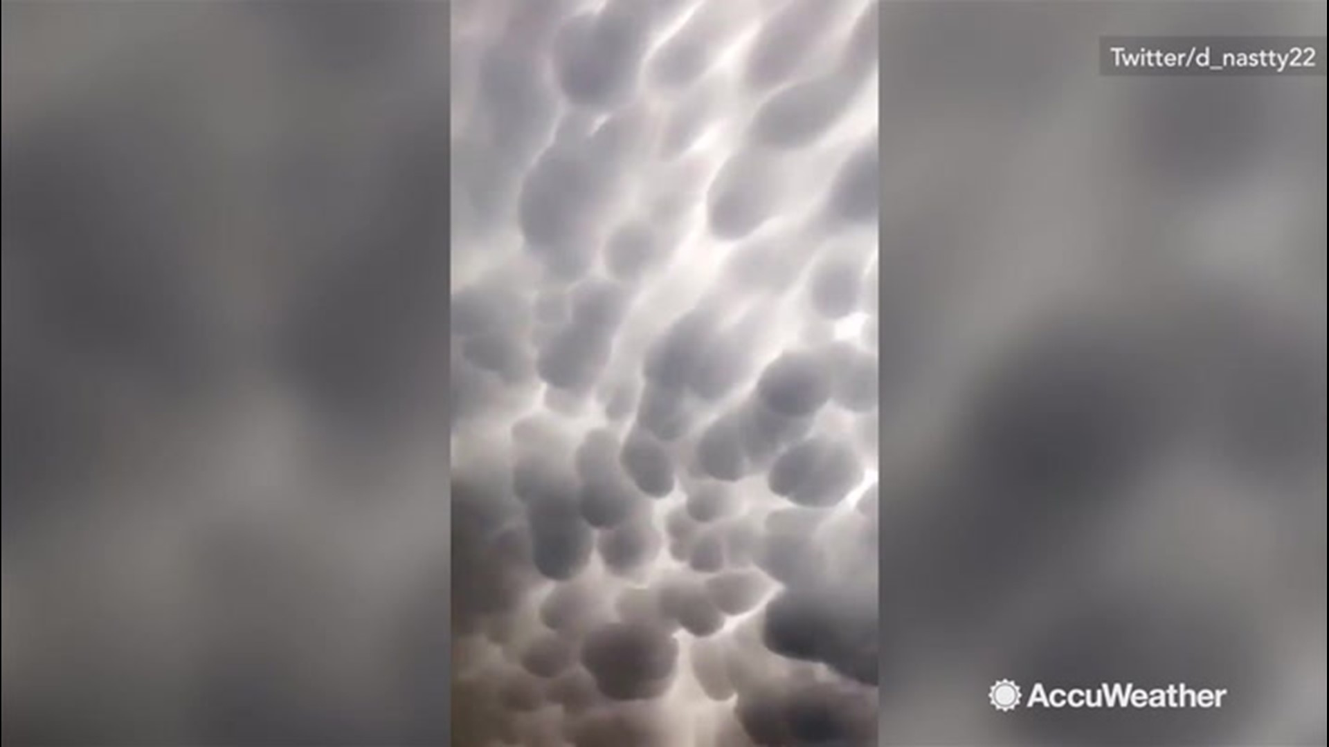 A resident of Lubbock, Texas caught sight of Mammatus clouds on May 23.