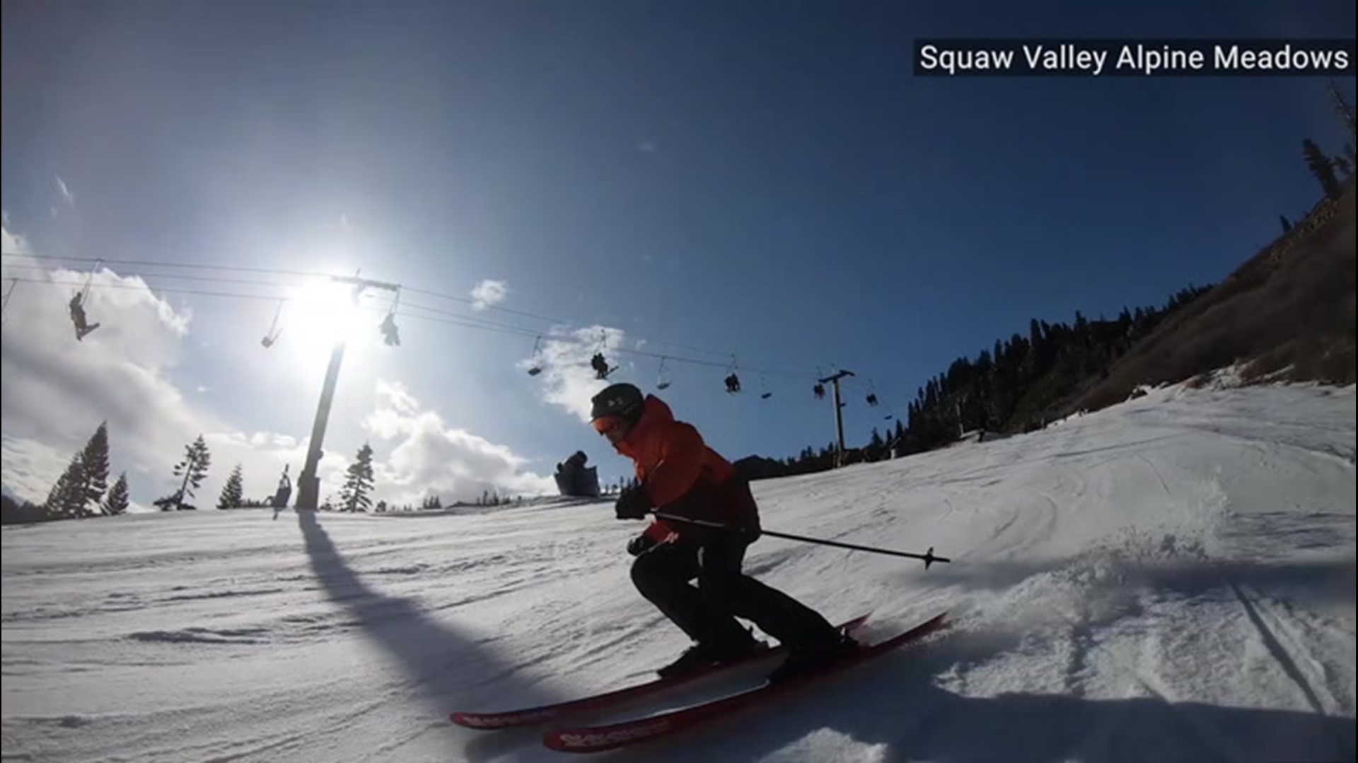 Excited skiers and snowboarders in Olympic Valley, California, began lining up two hours before first chair on Nov. 15. This is the second earliest that Squaw Valley Alpine Meadows has opened in the last 10 years.