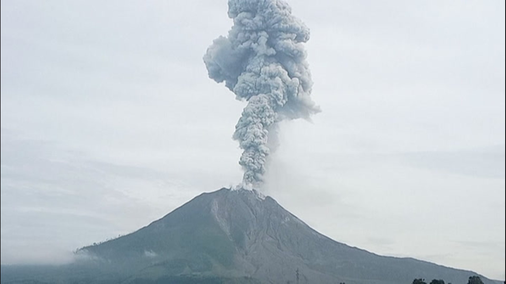 Indonesia's Mount Sinabung erupted on May 7, spewing ash and debris thousands of feet into the sky.