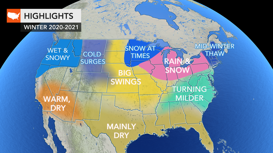 Winter Is Coming Here S The Winter Weather Forecast For Around The Country Firstcoastnews Com