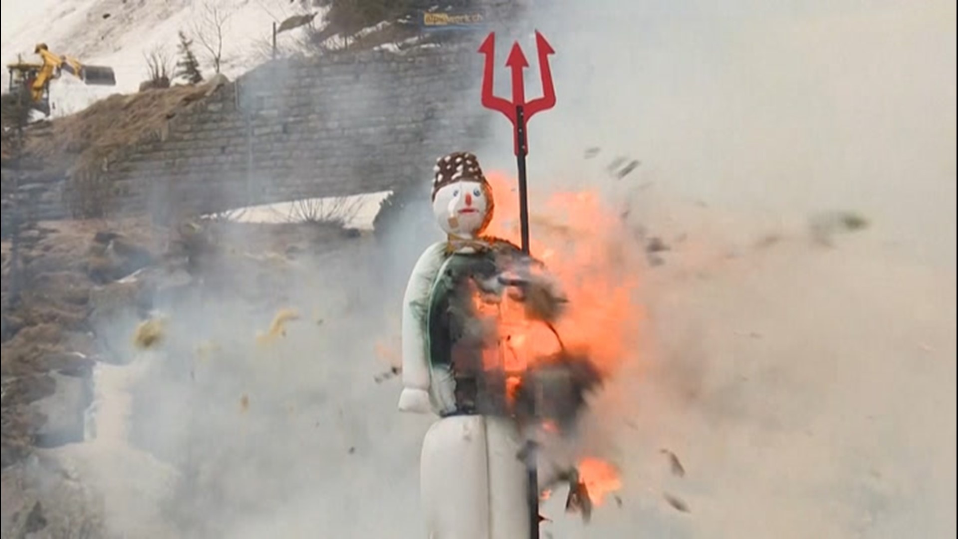 A Zurich tradition, the burning of the Böög, involves a giant snowman made of burlap and wood, a whole lot of firecrackers, and hours of festivities.