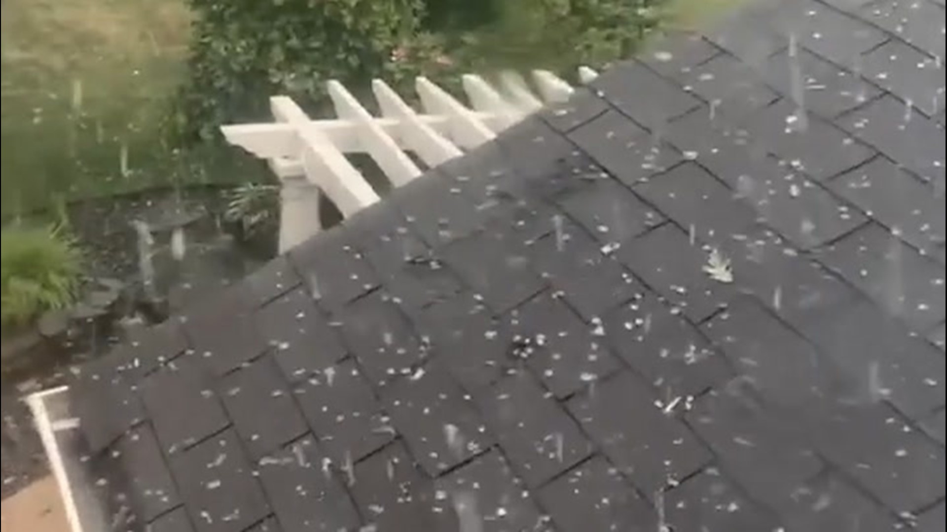 Strong winds accompanied by hail swept through Jefferson County, West Virginia, on July 7.
