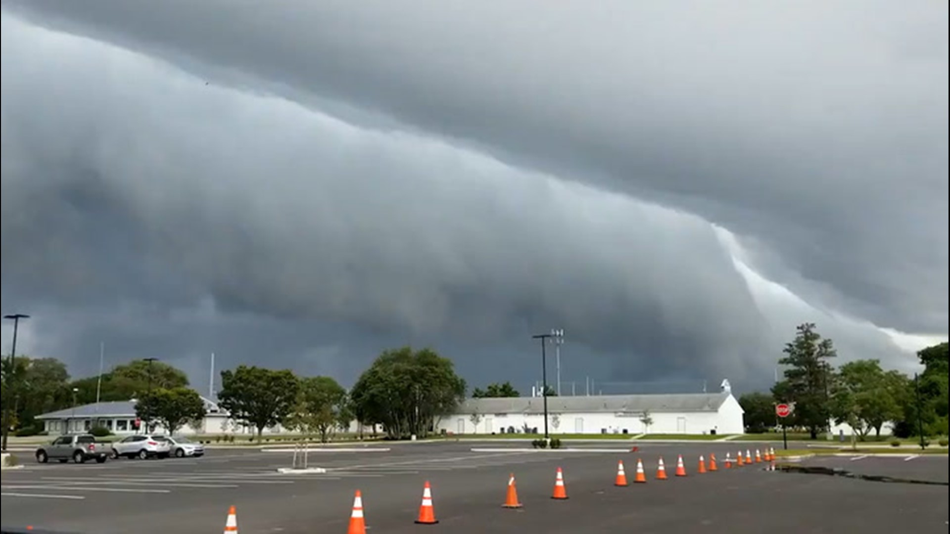 This large, ominous shelf cloud hovered over Rio Grande, New Jersey, on Aug. 6 during a severe storm.