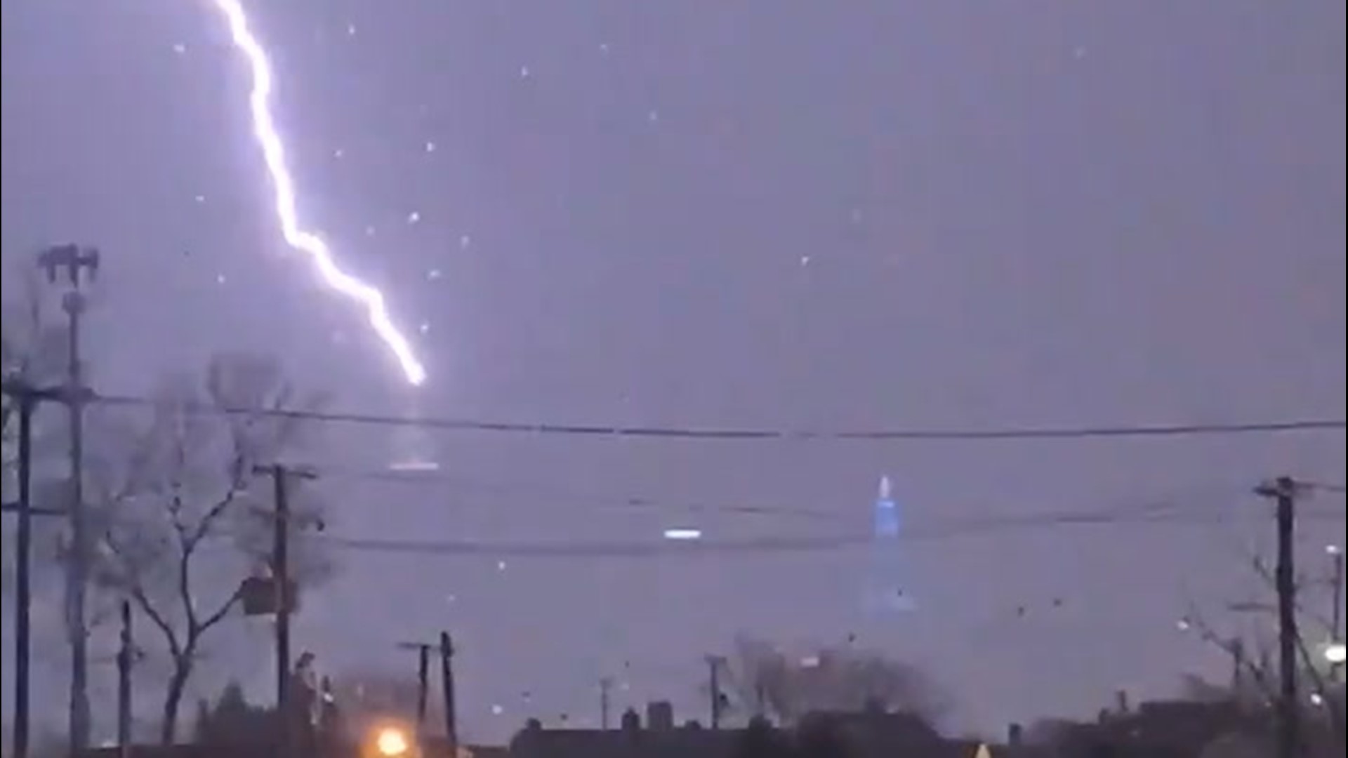 Severe weather swept through Ohio overnight, and there was plenty of lightning that flashed across the night sky on April 8 over Lake Erie.