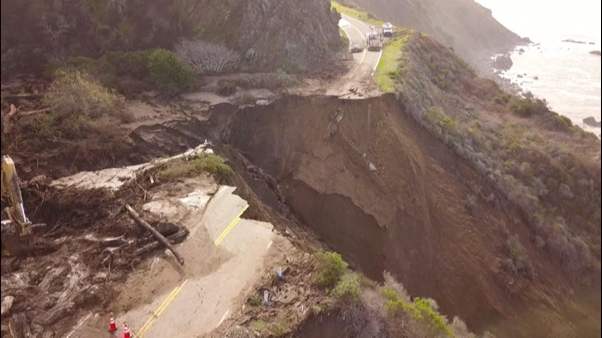 California Highway Collapses Into Pacific Ocean Firstcoastnews Com