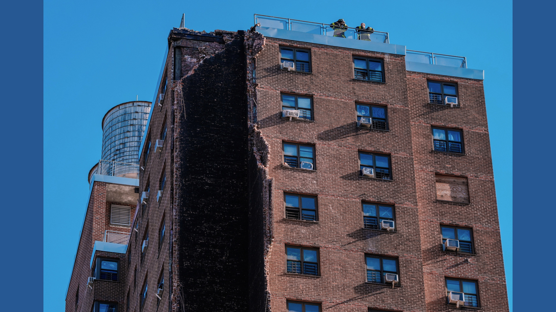 Residents of a NYC public housing tower escape unharmed after a massive