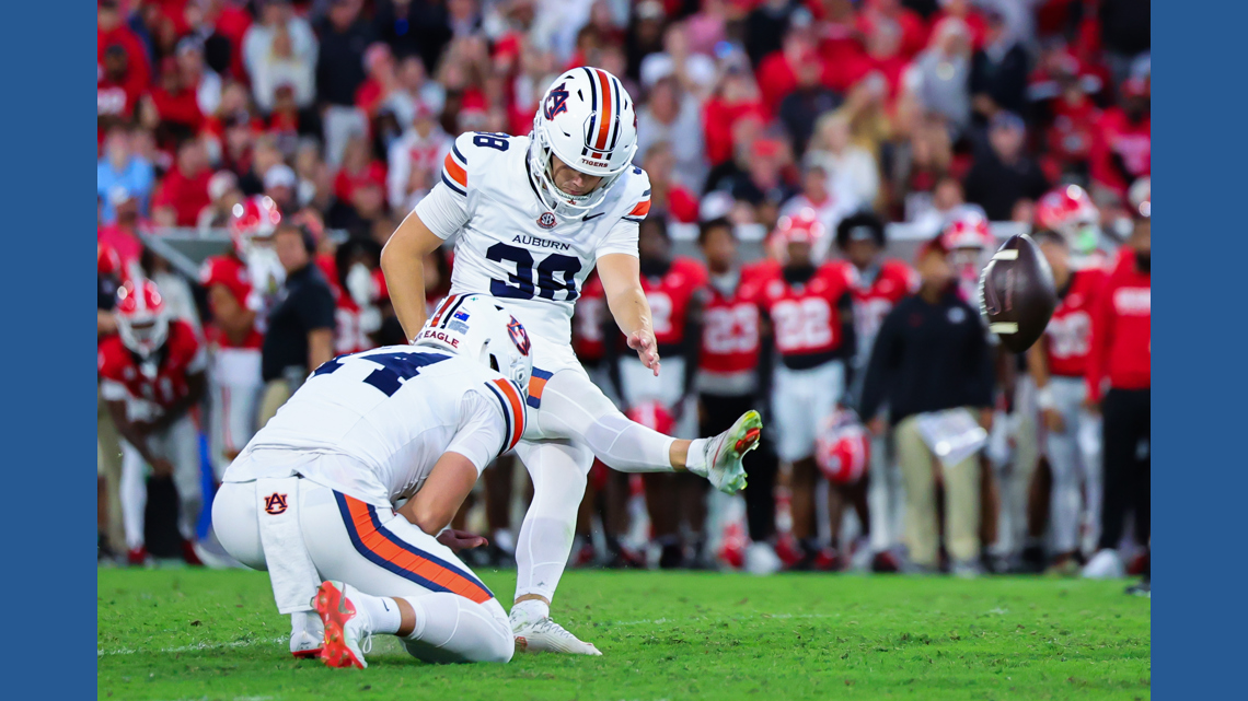 Auburn beats No. 1 Georgia 27-24 on Alex McPherson's last-second 34 ...