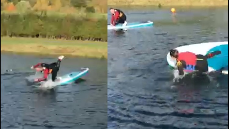 This Couple Fall For Each Other (Literally) on Paddleboards