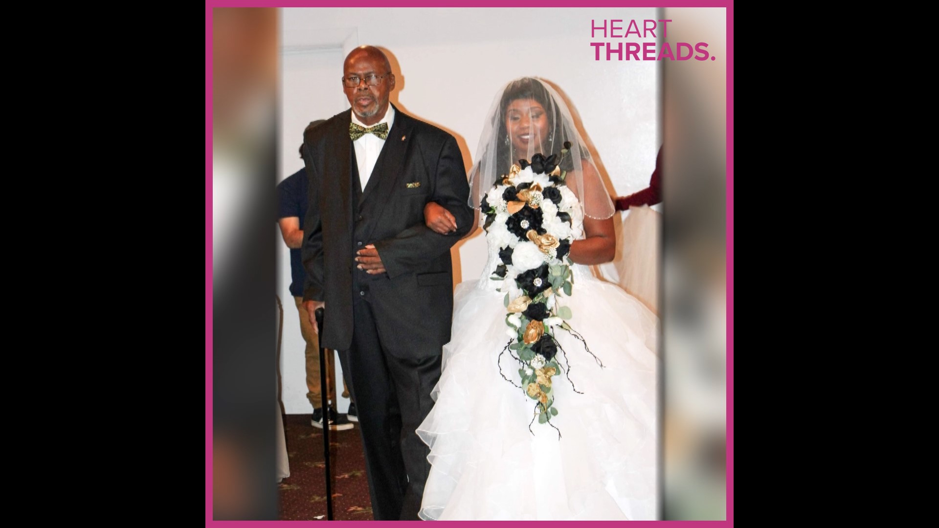 Jordeen had lost her mom and was afraid of losing her dad to kidney failure. Fortunately, he got a life-saving transplant just in time for her wedding.