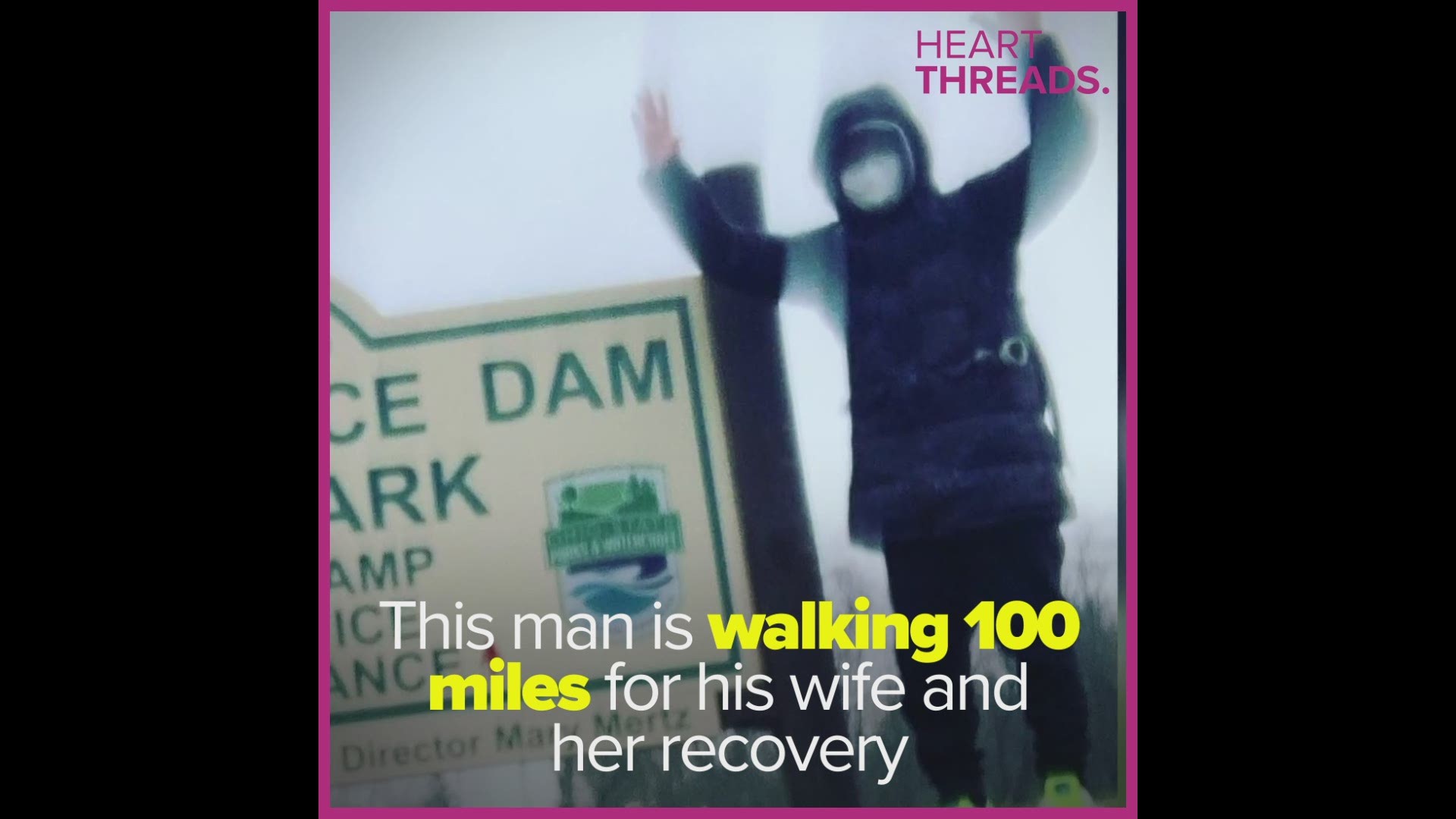 Vu Pham is walking 100 miles in honor of his wife Mylinh, who was hospitalized with a brain aneurysm.