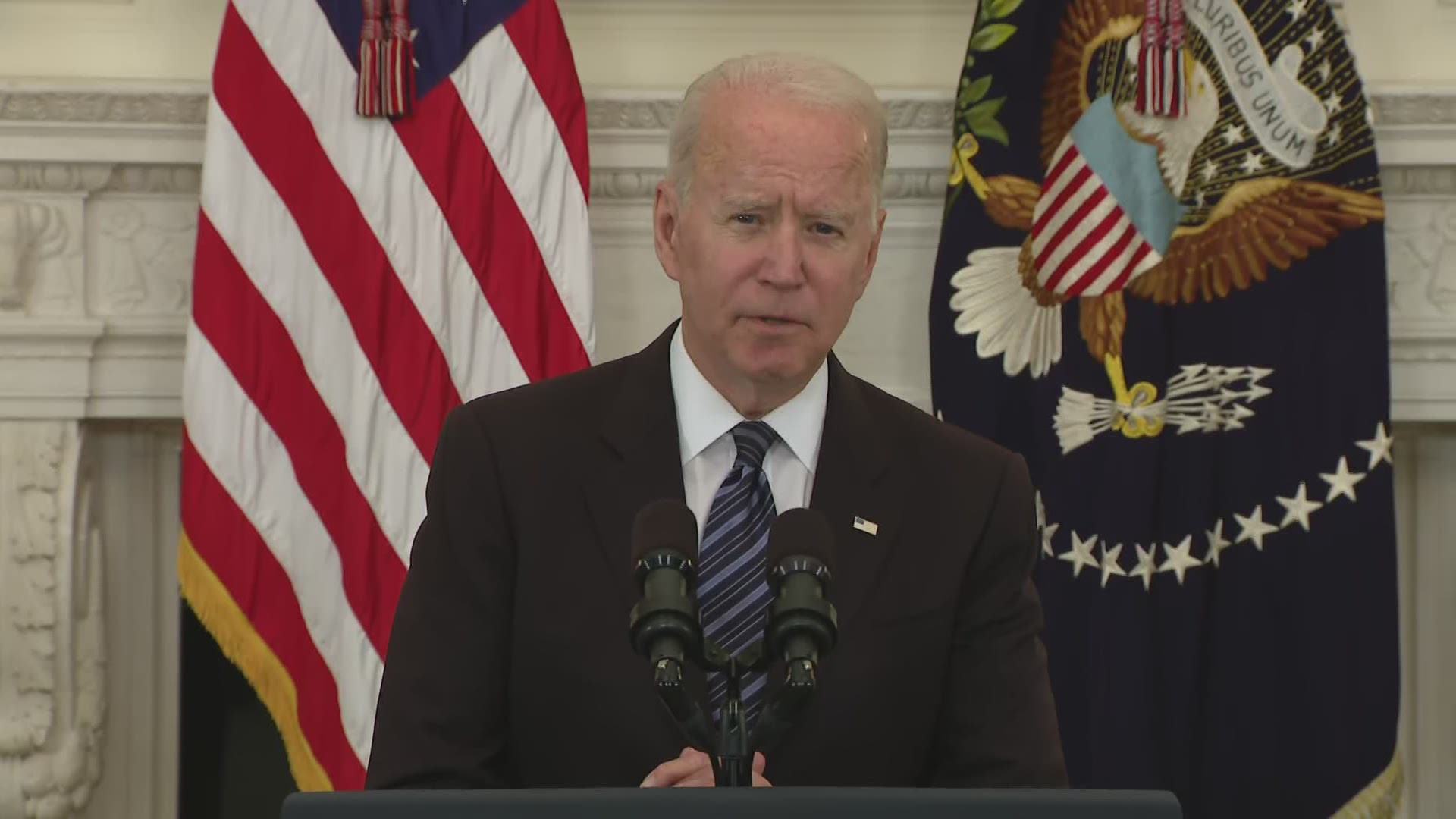 President Joe Biden spoke to the press Wednesday after a roundtable discussion on reforms that would help curb gun violence in the US