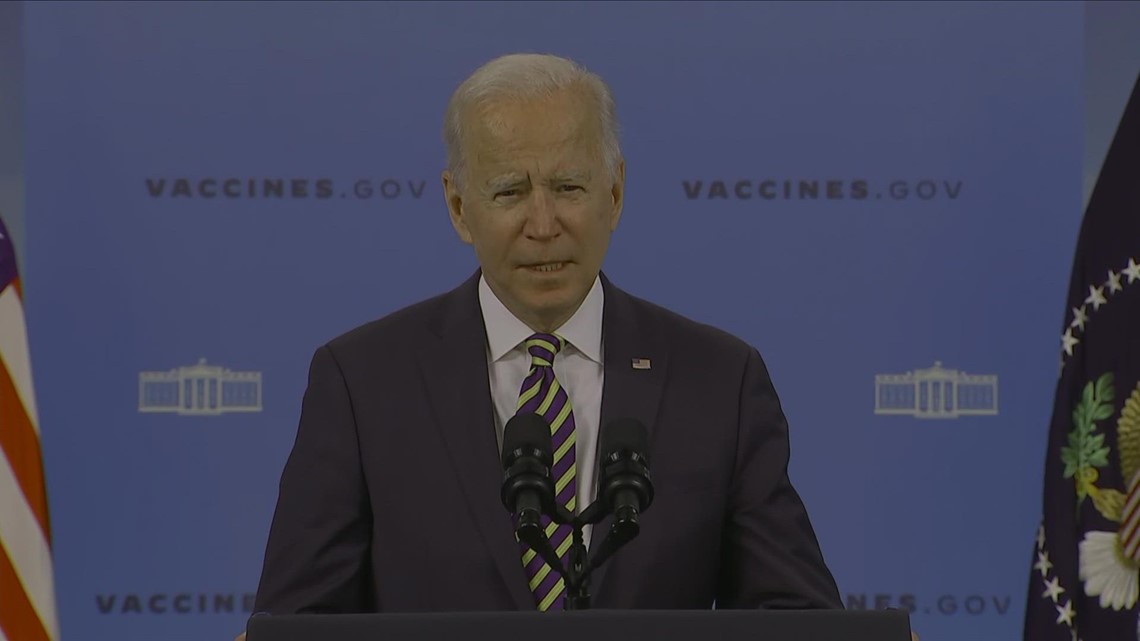 Biden gives update on US vaccine plan