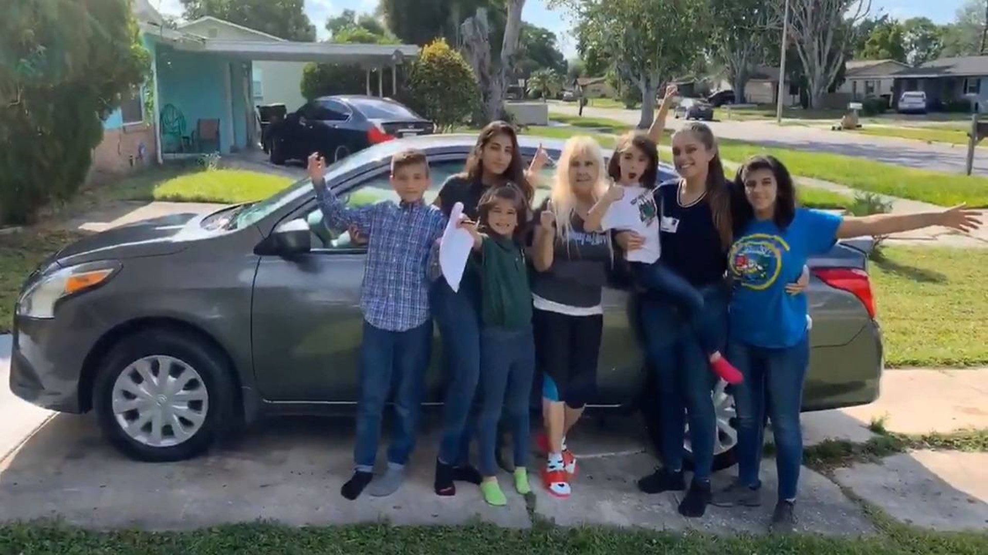 Samantha Rodriguez, 20, is raising her five siblings. So, her community stepped up and bought her a car. (Orange County, Fla., Sheriff's Office)