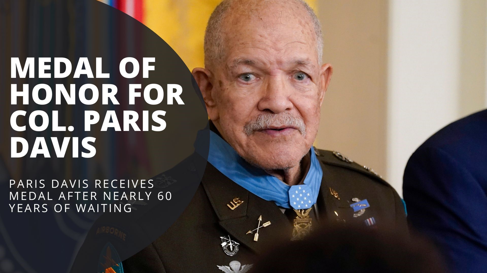 President Biden awards the Medal of Honor to Special Forces Col. Paris Davis for his service in the Vietnam War. He waited nearly 60 years due to "lost" paperwork.