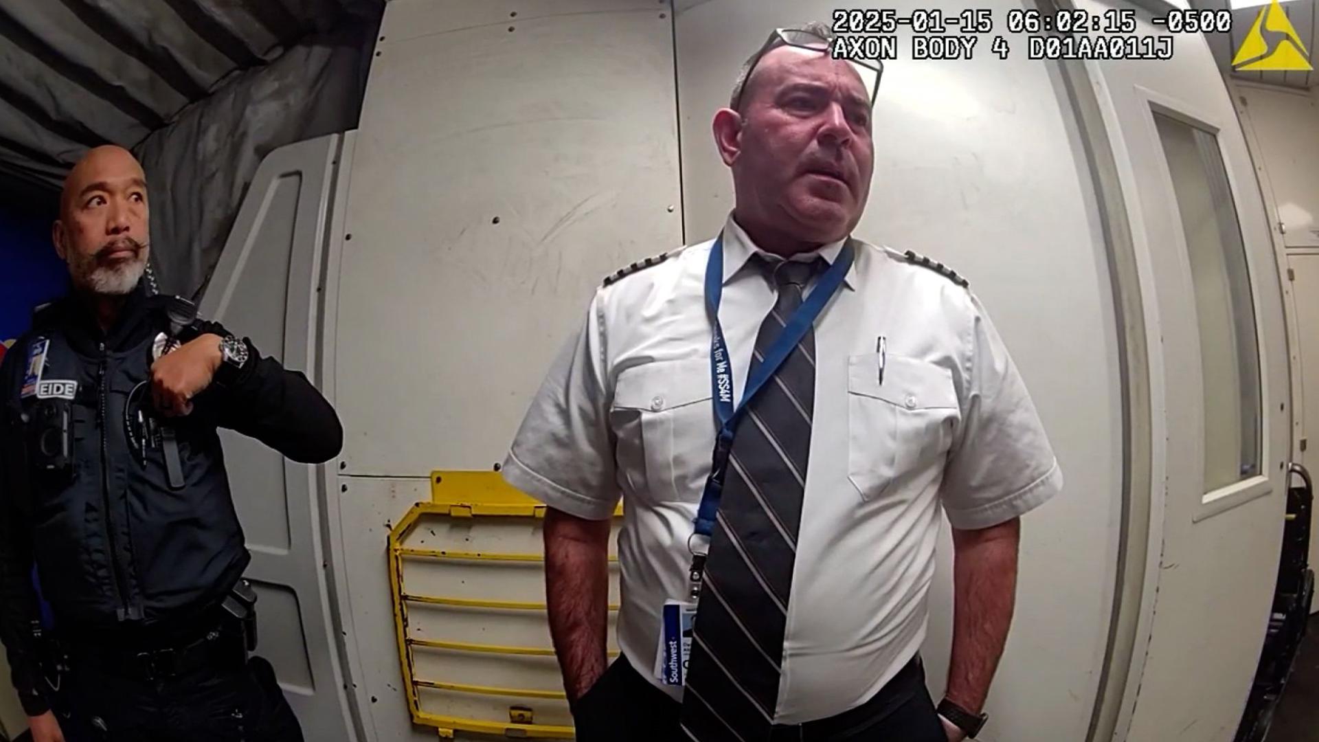 Savannah airport police released video from the January arrest of a Southwest Airlines pilot accused of attempting to fly while intoxicated (WJCL via CNN Newsource)
