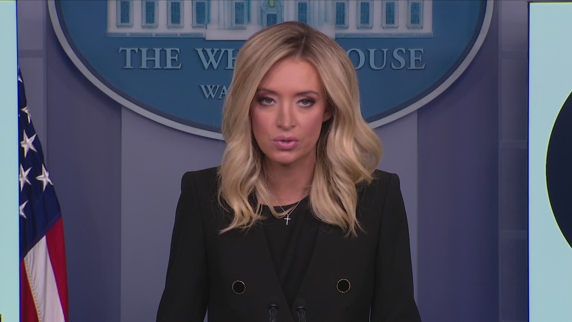 White House Press Secretary Kayleigh McEnany says that New York, New Jersey and Illinois will receive the most funding.