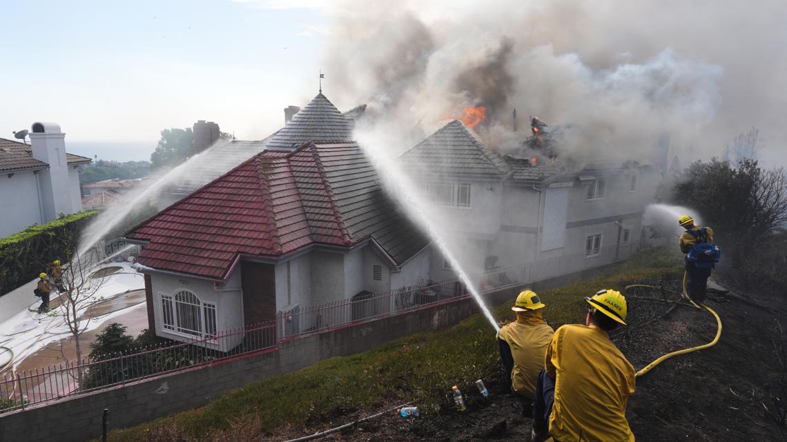 Hot Winds Fan California Wildfires, Destroying Coastal Homes