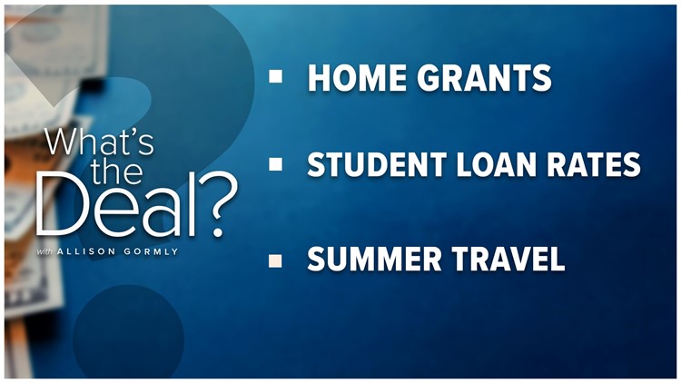 What's the Deal with home grants, student loan rates and summer travel