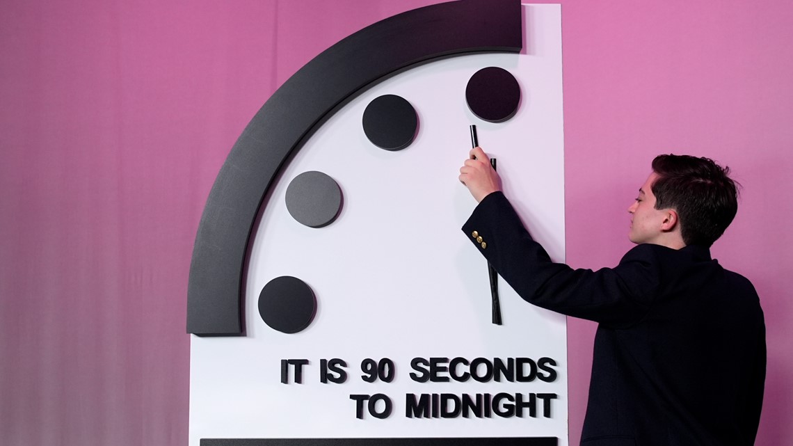 Doomsday Clock 2024 Clock remains at 90 seconds to midnight