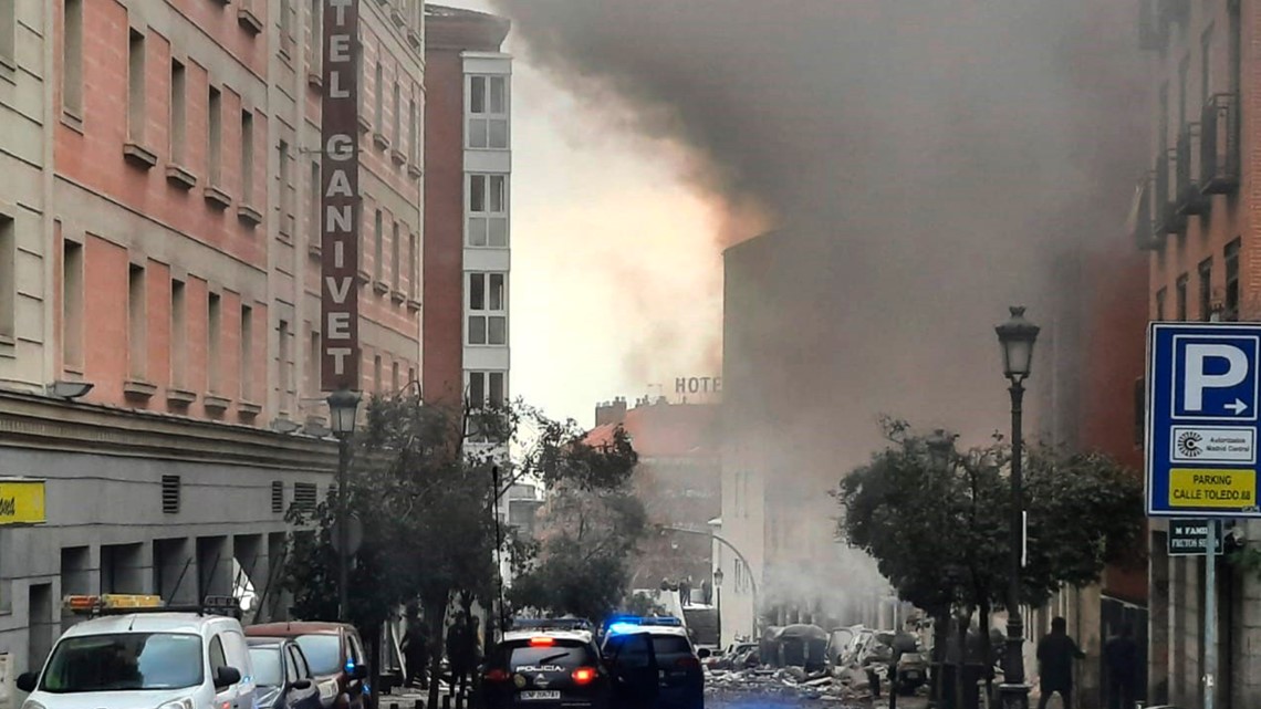 Explosion in Madrid, Spain destroys building | firstcoastnews.com - Vimarsana News