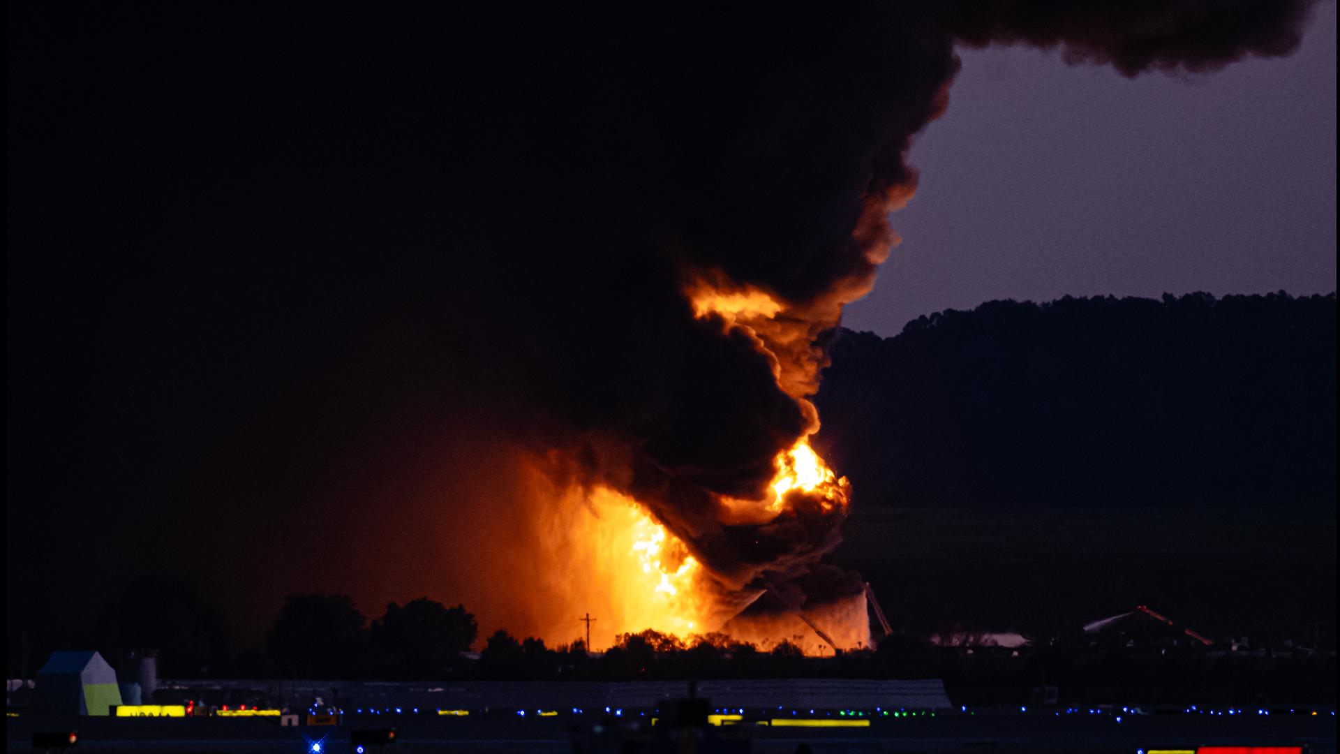First responders are searching for more victims after at least nine people died when a UPS plane crashed while taking off from Louisville, Kentucky. (CNN Newsource)
