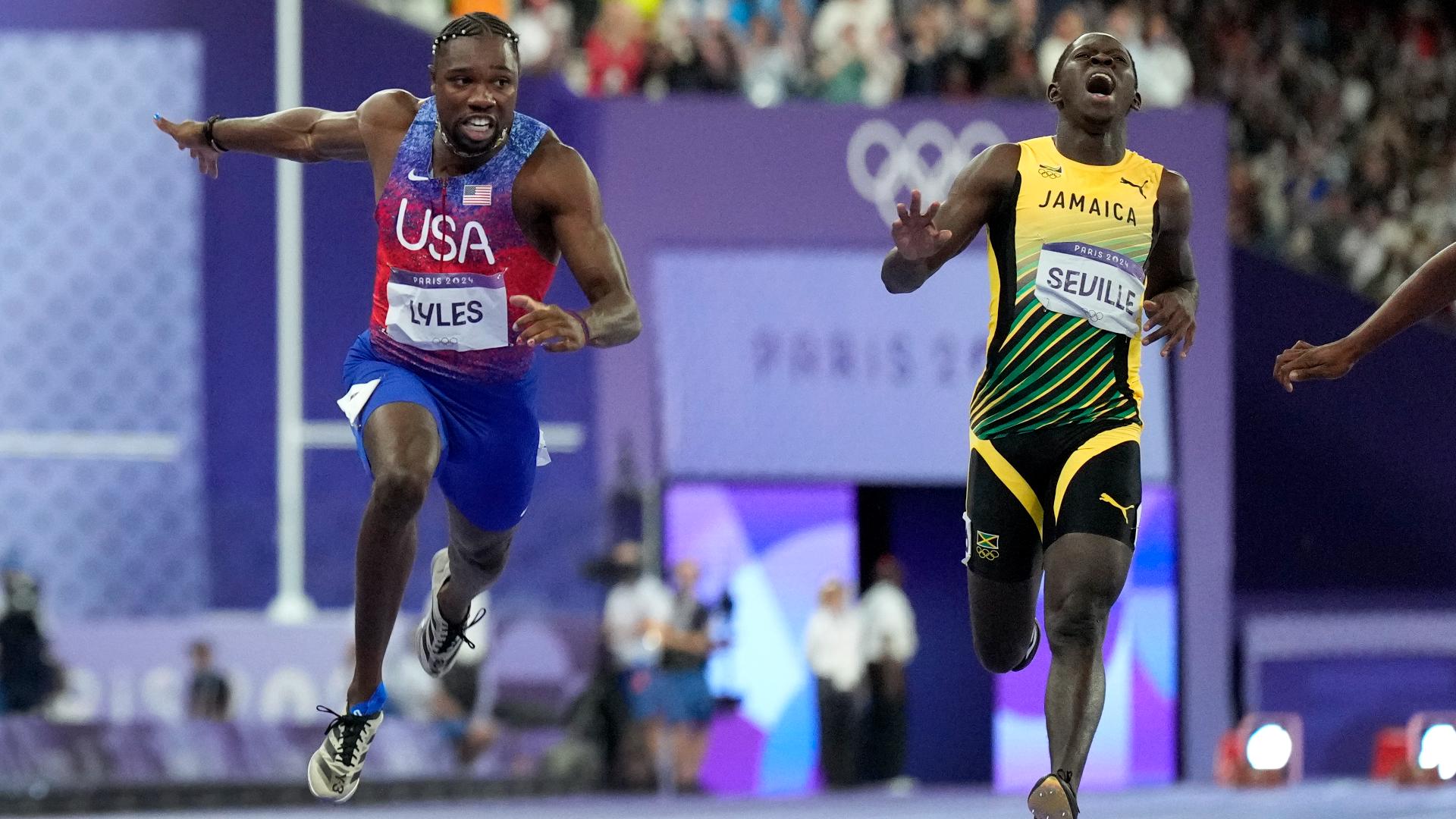 Who won the men's 100m dash?