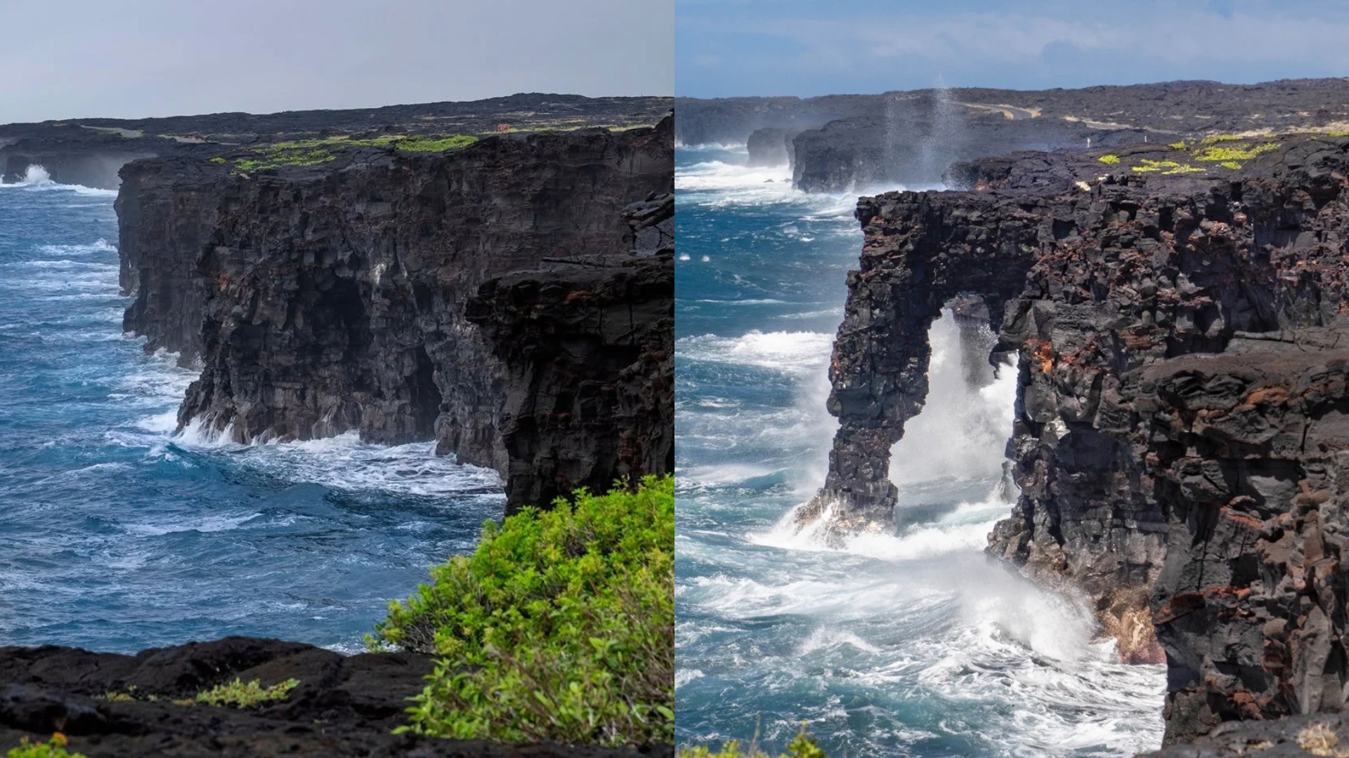 Iconic sea arch collapses at Hawaiʻi Volcanoes National Park ...