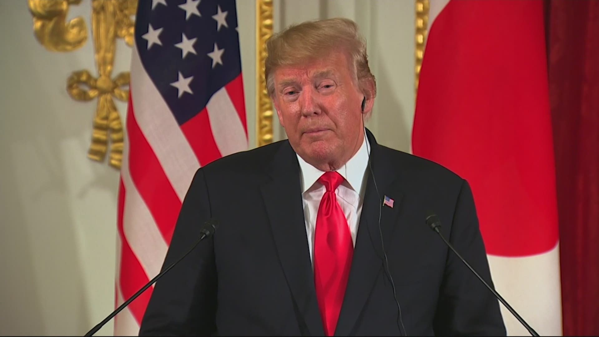 Trump, during a news conference with Japanese Prime Minister Shinzo Abe, said he believes North Korean leader Kim Jong Un is interested in economic development, and knows that development will not happen as long as he holds onto his nuclear arsenal.