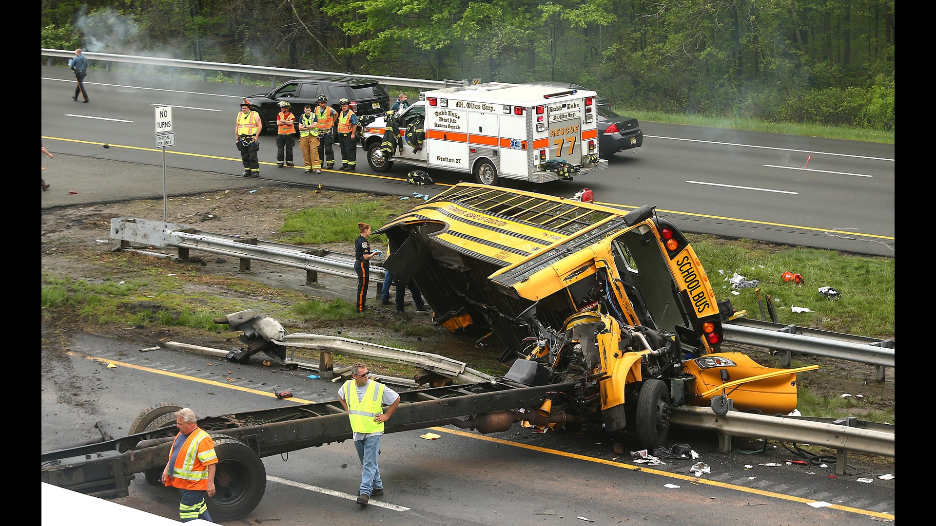 Video of deadly Paramus school bus crash shows driver make hard left