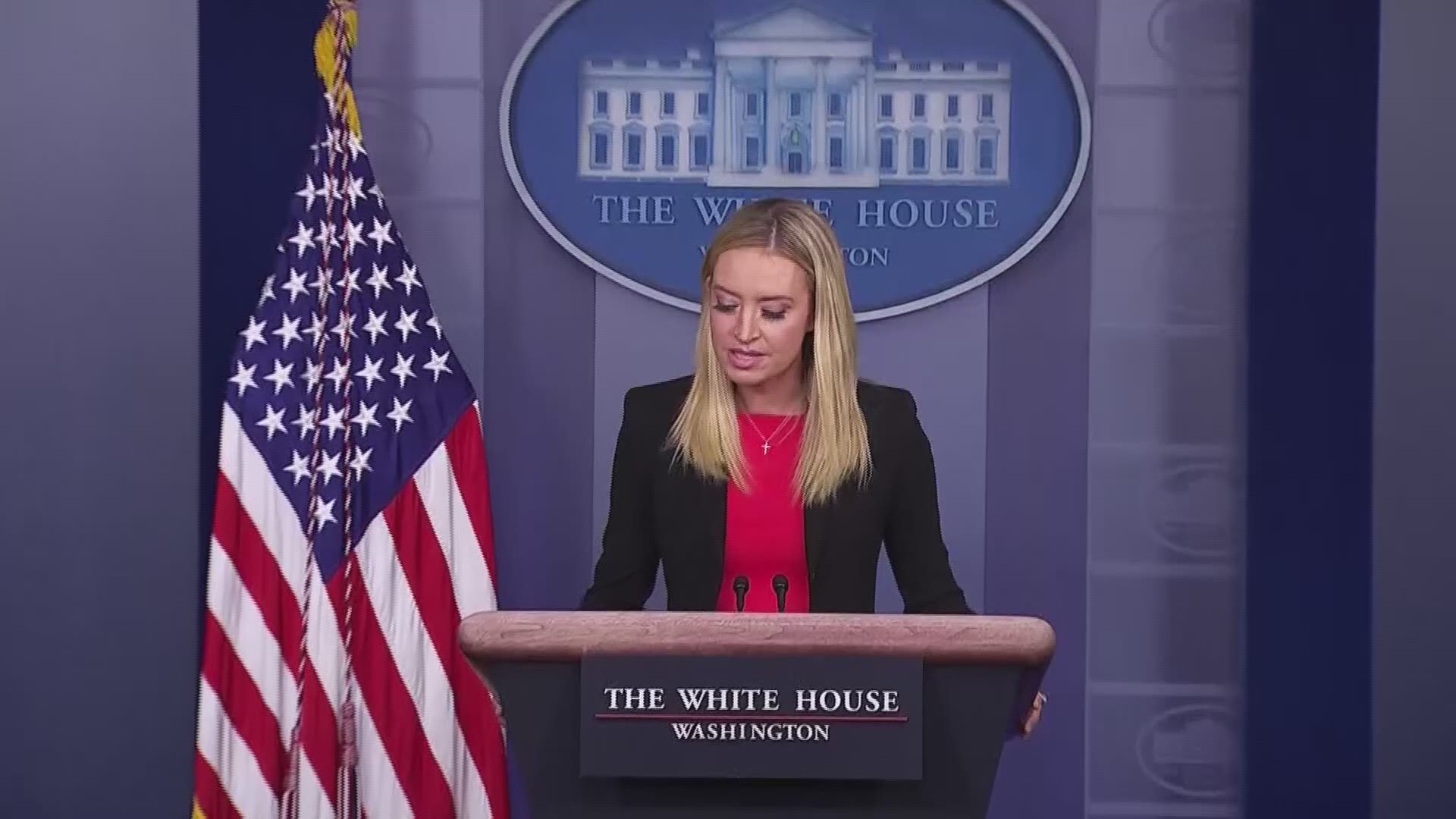 Following a day of violence in the nation's capital, White House Press Secretary Kayleigh McEnany holds a press briefing at the White House.