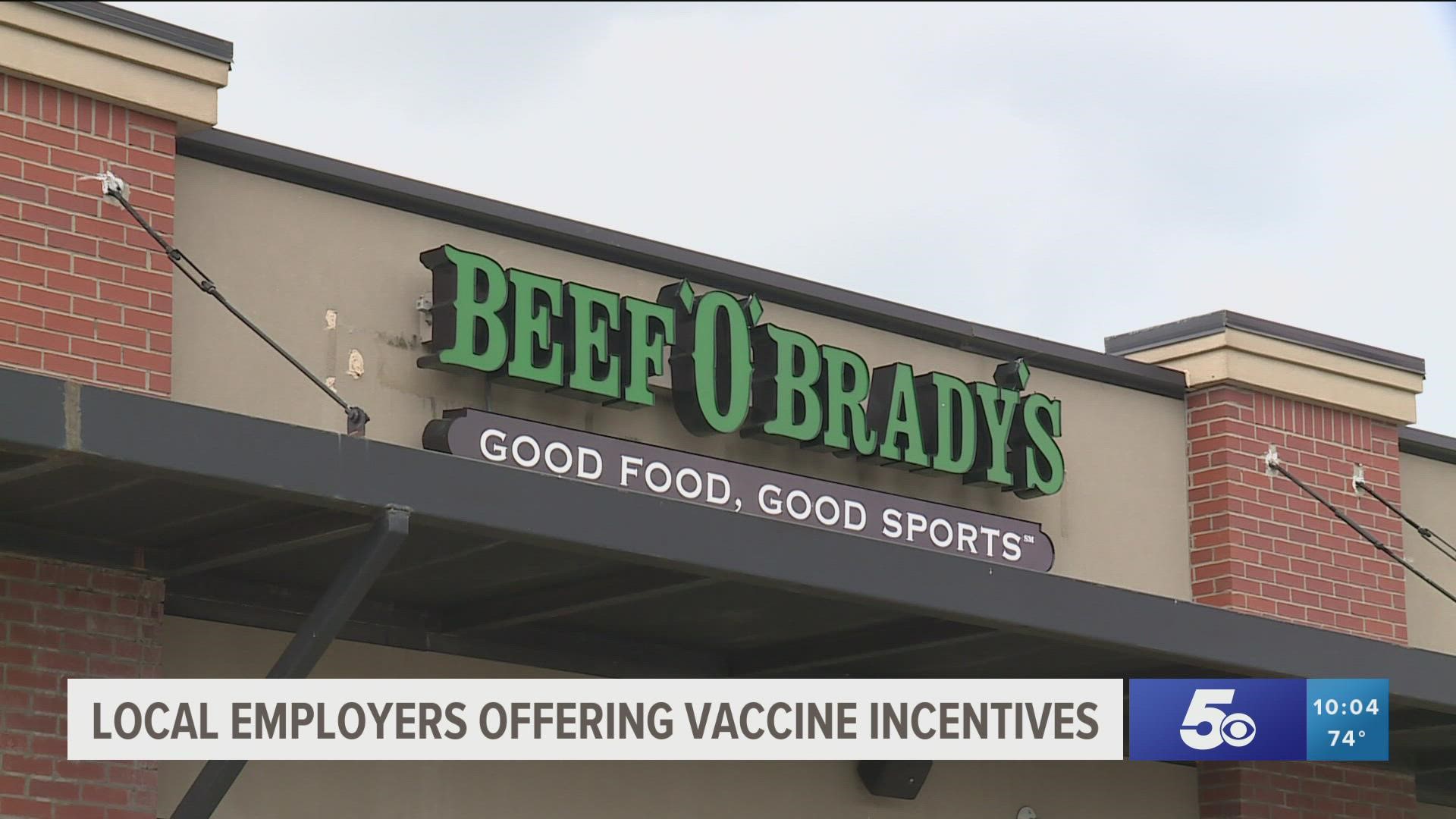 A local business is offering vaccine information and incentives to employees as Arkansas vaccination rates continue.