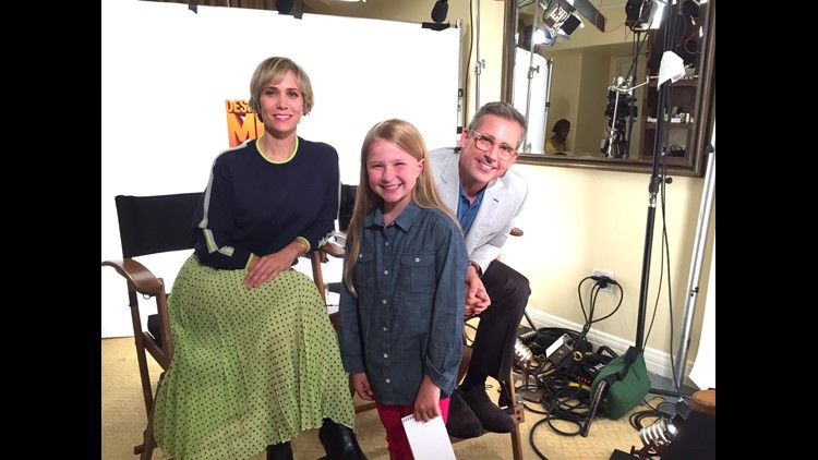 Steve Carell and Kristen Wiig interviewed by 8 year old for Despicable Me 3