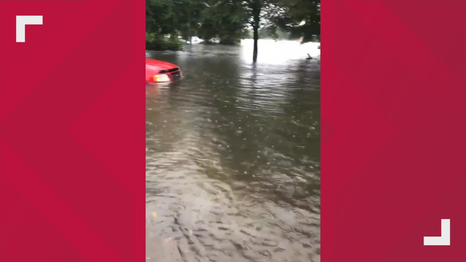 Twitter user @heartsforchenIe shared this video on Sept. 19, 2019, writing, "Imelda is hitting (Winnie) harder than Harvey did, we’re still trying to get help."