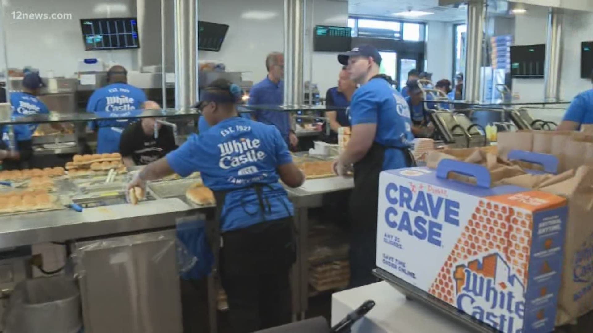 The First at 4 team tried out White Castle hamburgers as the new Arizona opened near Scottsdale. What do they think? Watch the video to see their thoughts about theg