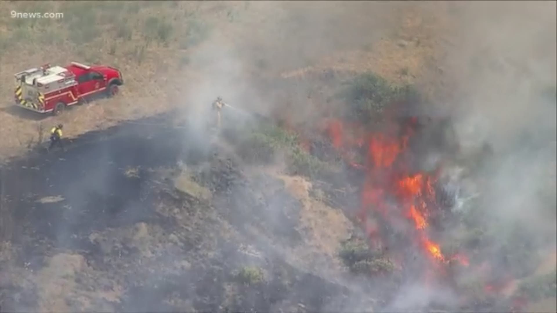 The more than 10-acre Chatridge 2 Fire was reported near 9660 Chatridge Ct., which is near Highway 85 and Ron King Trail.