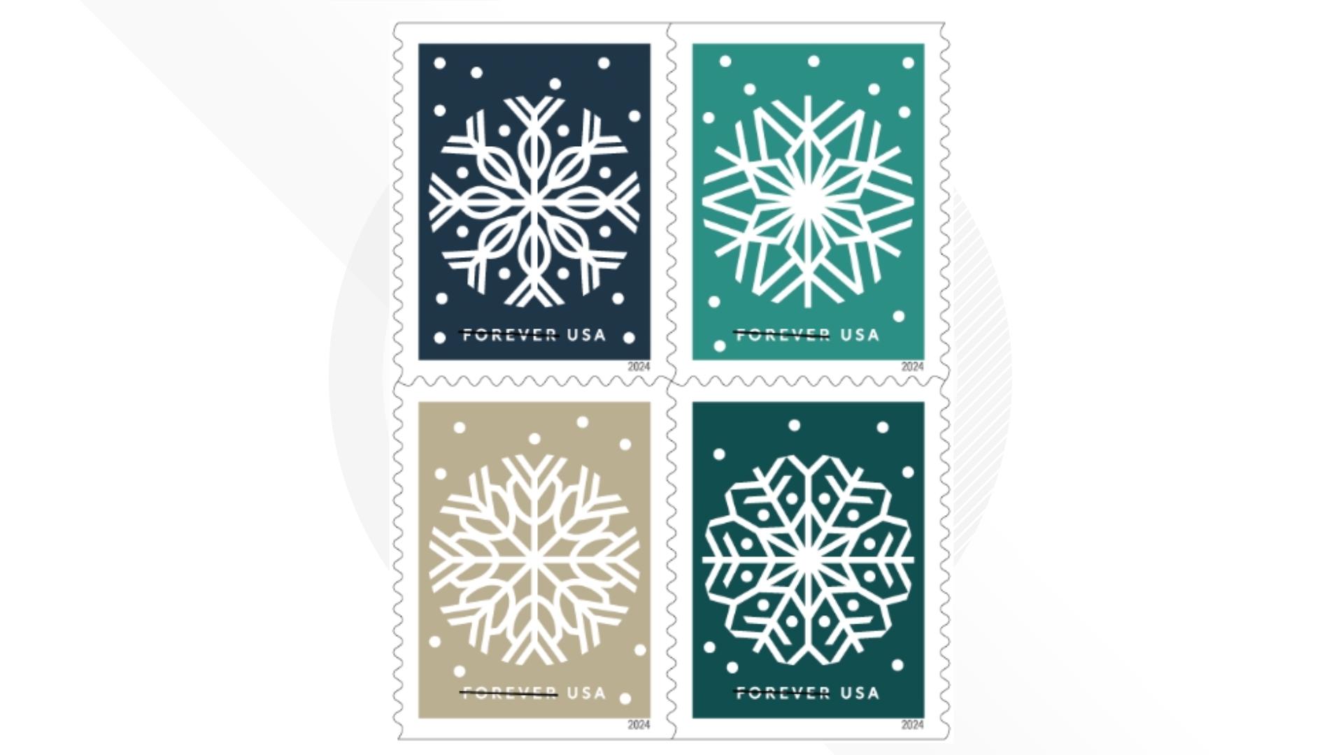 US Postal Service unveils new 2024 holiday season stamps