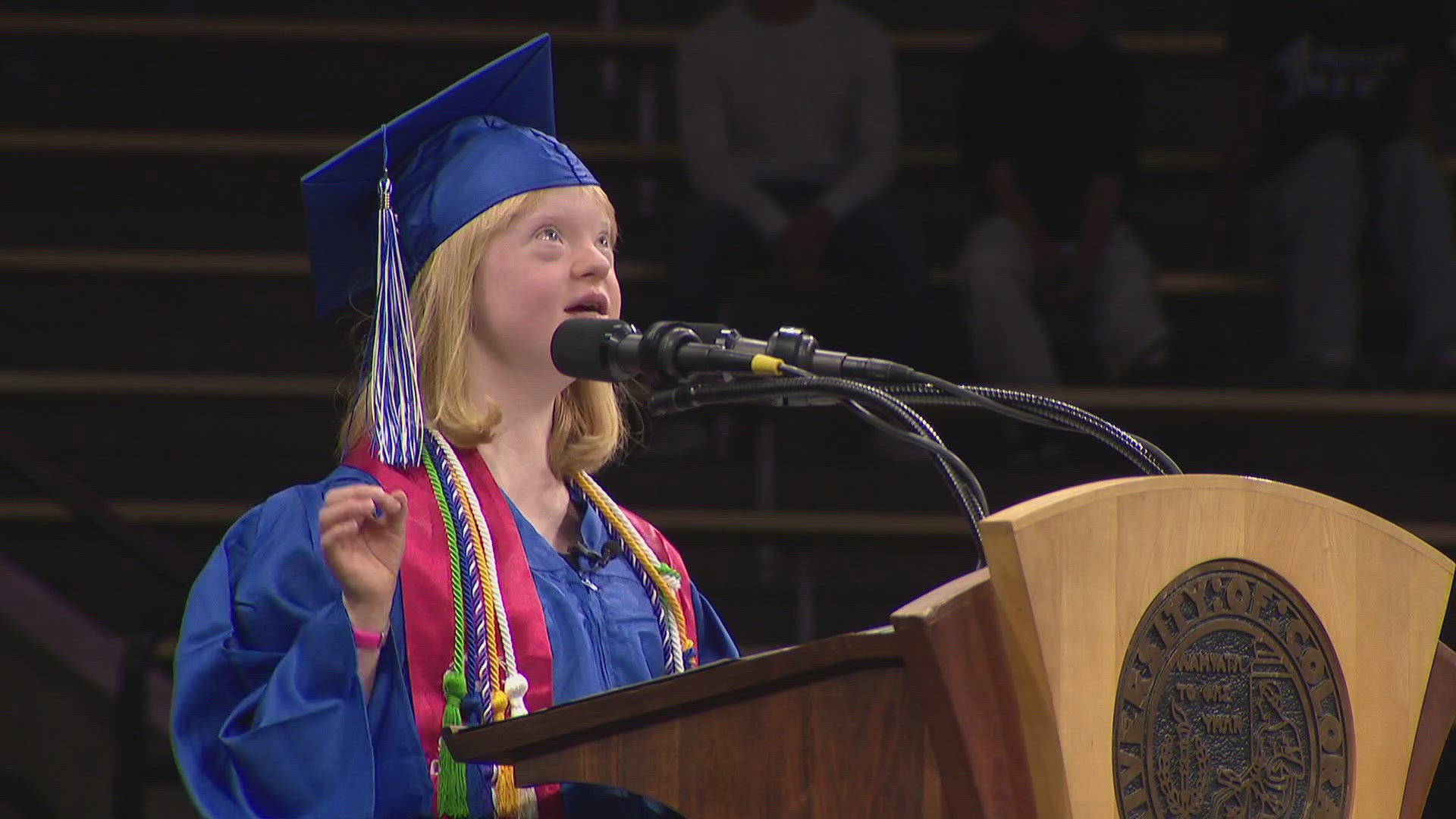Jillian Ball made school history as the first person with Down syndrome to receive the honor.