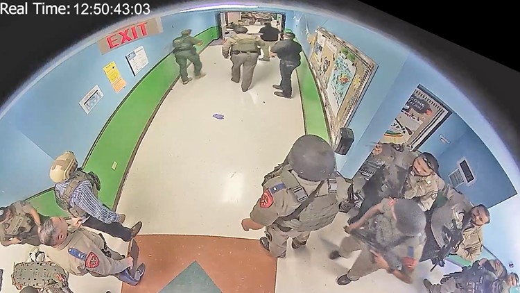 VIDEO: Hallway footage in Uvalde school shooting shows police response