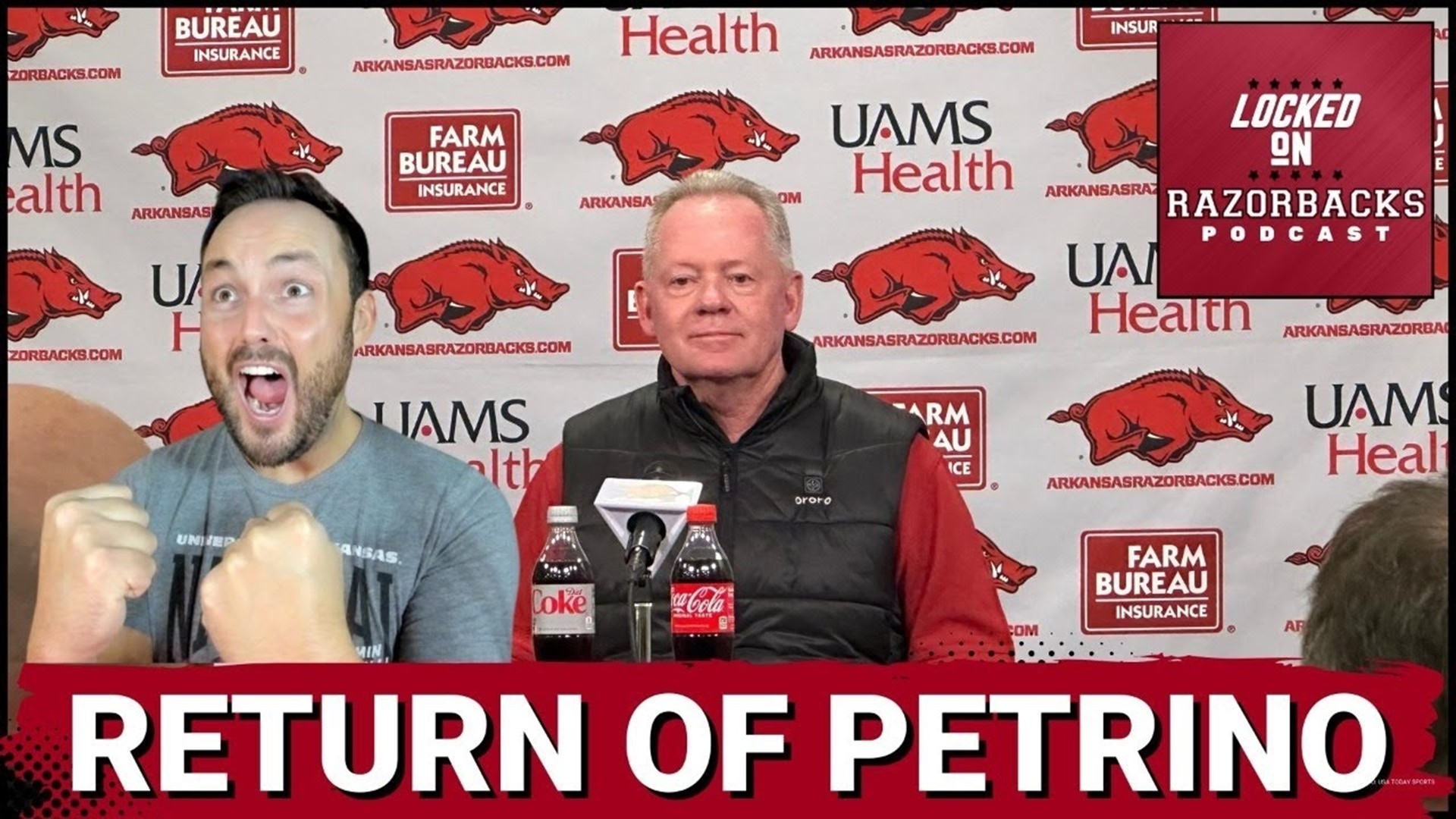 John Nabors discusses Bobby Petrino officially returning as the Razorback Football offensive coordinator under Sam Pittman.