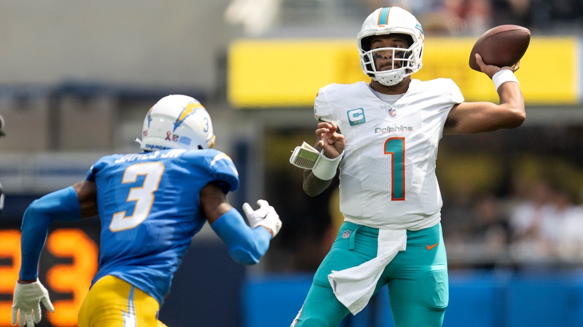 Miami Dolphins vs. Los Angeles Chargers: Tua Tagovailoa, Tyreek Hill lead  Miami to thrilling victory