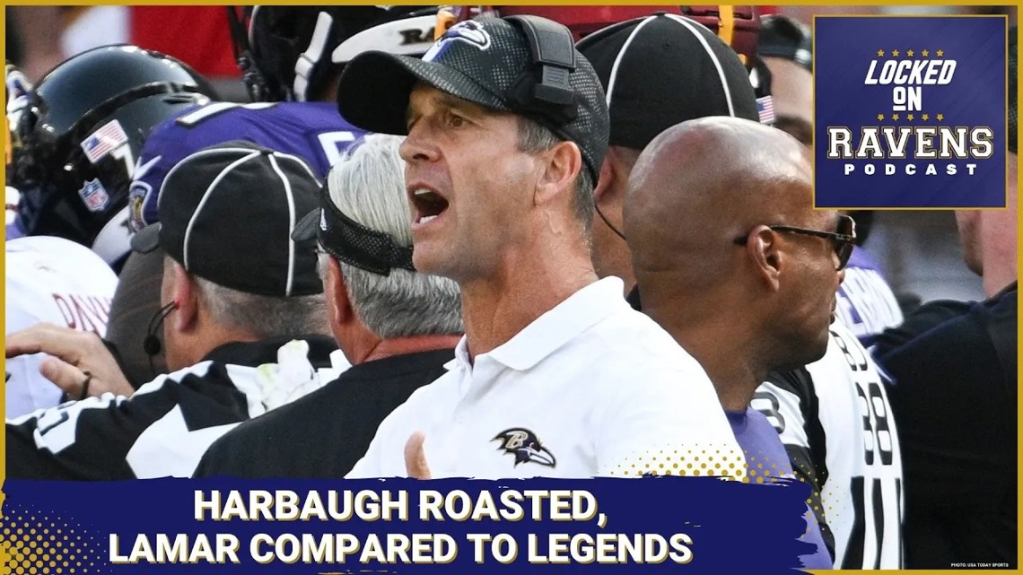 John Harbaugh roasted, Lamar Jackson compared to legends as Baltimore Ravens prepare for