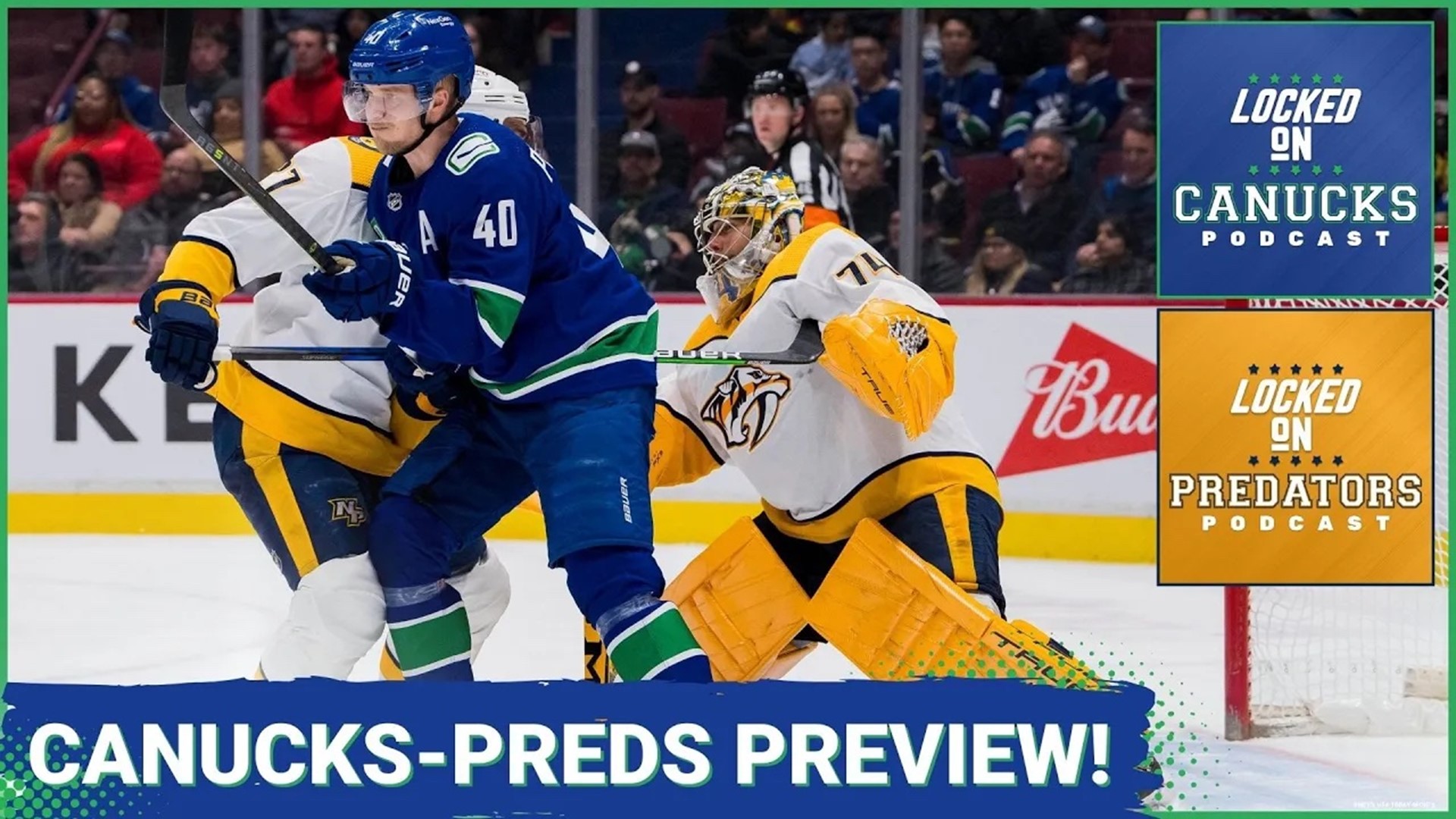 The Vancouver Canucks are about to battle another one of the league's most unlikely playoff teams, the Nashville Predators.