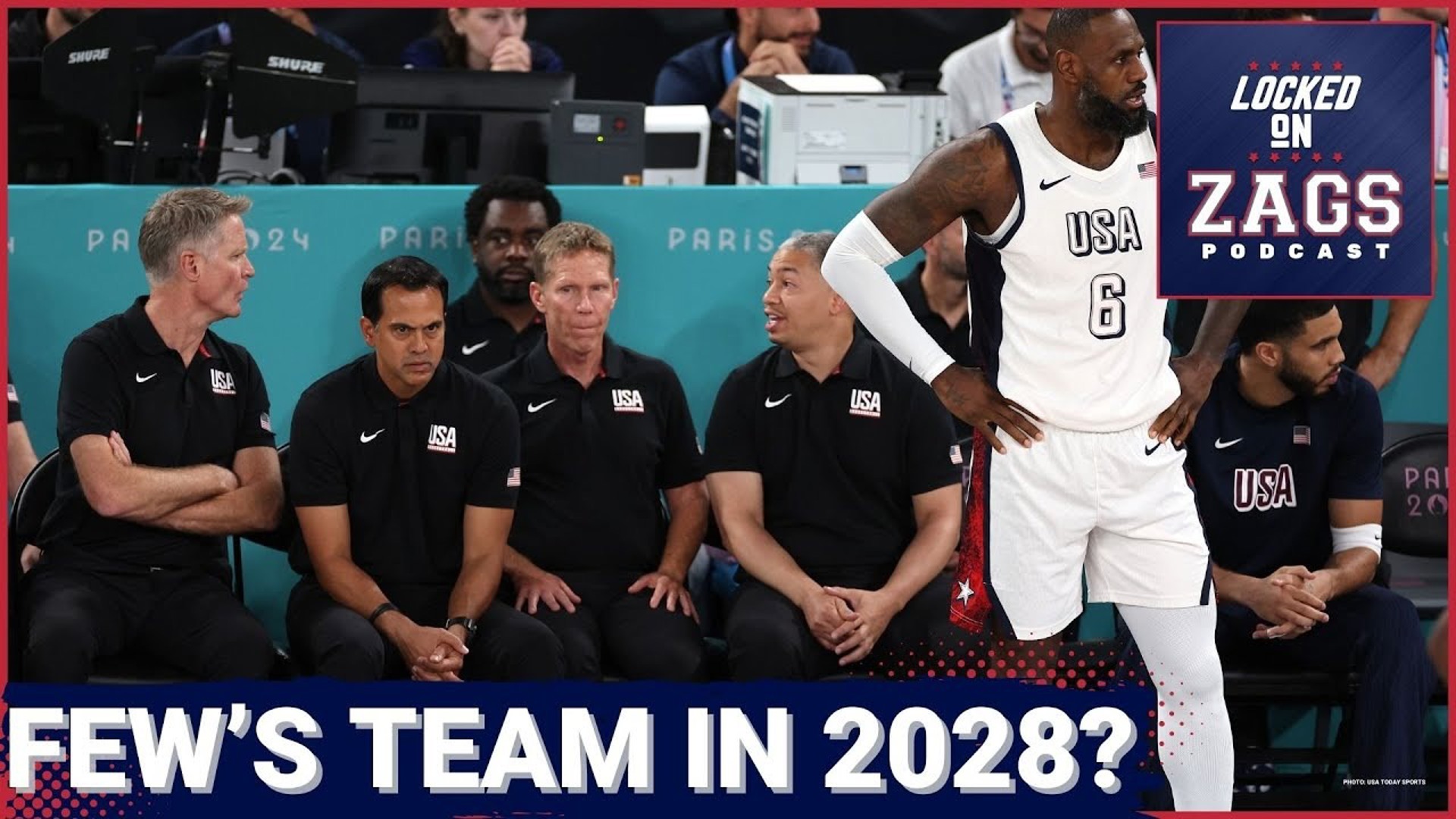 Mark Few was the lone college basketball coach on the sideline for Team USA's Gold Medal performance in Paris in 2024.