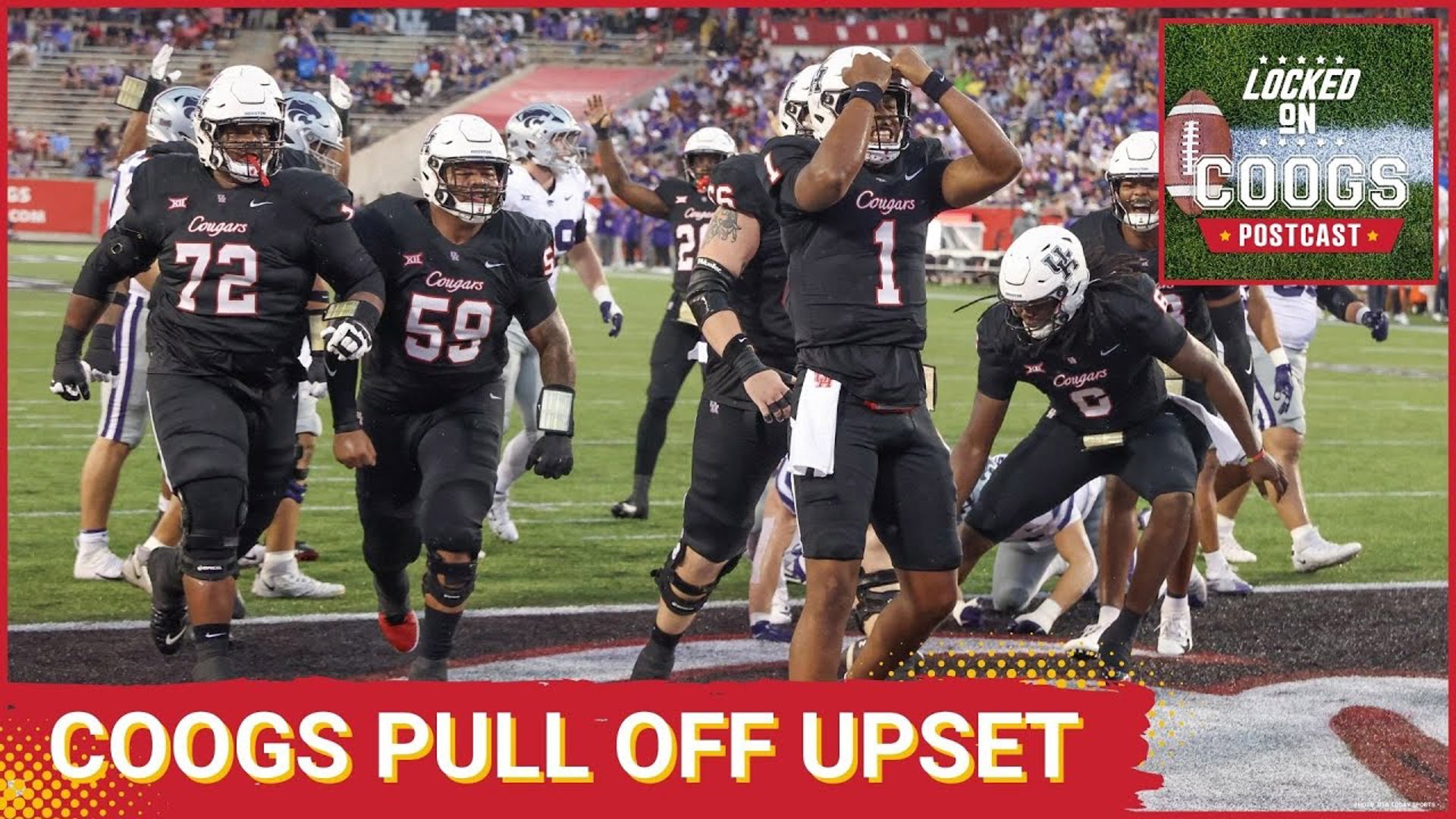 Michael Connor breaks down all of the action in the big upset win for the Houston Cougars over the Kansas State Wildcats on the Locked On Coogs Postcast.