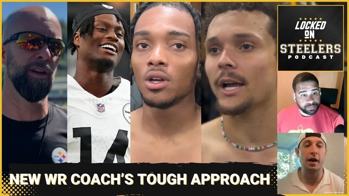 Steelers WR Coach Zach Azzanni's Hard Coaching Style Fits George ...