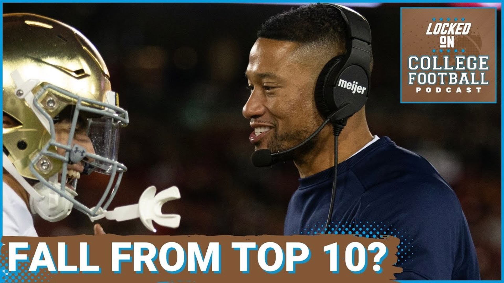 It is almost a certainity that SOMEONE ranked in the preseason AP Top 10 ends the year unranked, happening in all but 1 season in the last 21 years.