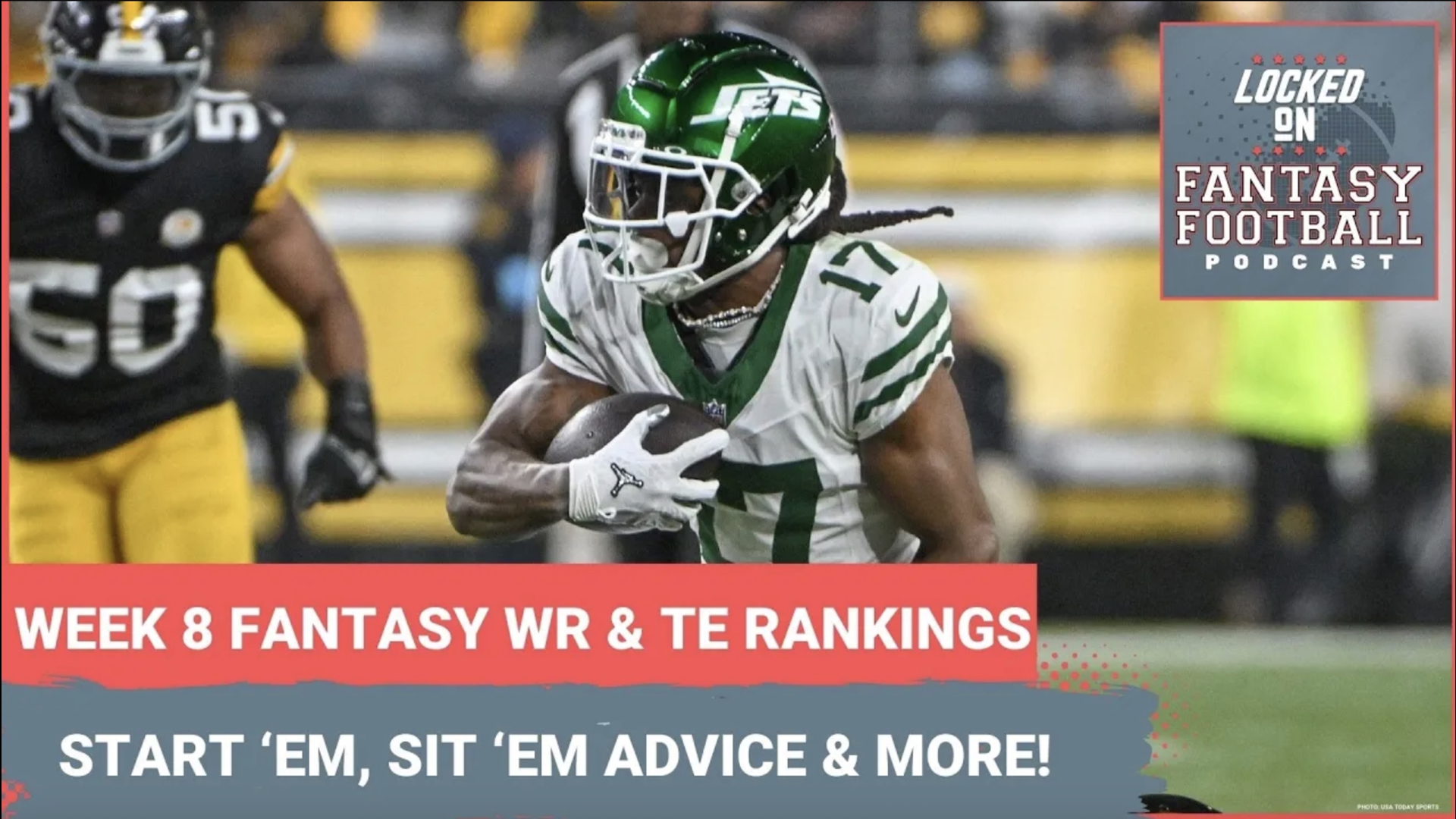 Sporting News.com's Vinnie Iyer and NFL.com's Michelle Magdziuk compare and contrast their wide receiver and tight end rankings for Week 8.