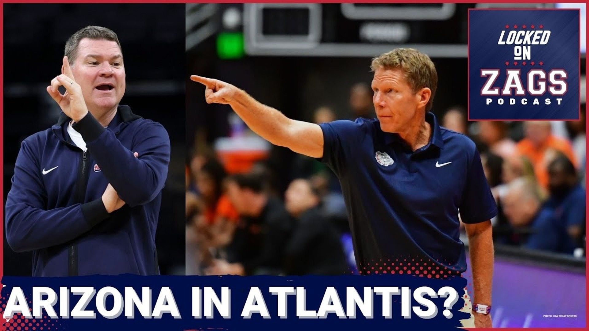 Mark Few and the Gonzaga Bulldogs will face the West Virginia Mountaineers in the first game of the Battle 4 Atlantis on November 27.