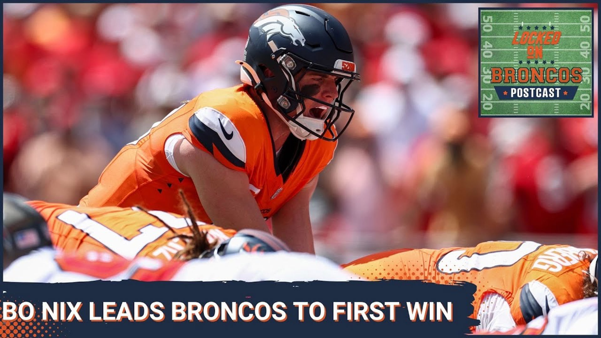 The Denver Broncos earned their first win of the season, beating the Tampa Bay Buccaneers, 26-7. Bo Nix shined with ood mix of quick decision making.