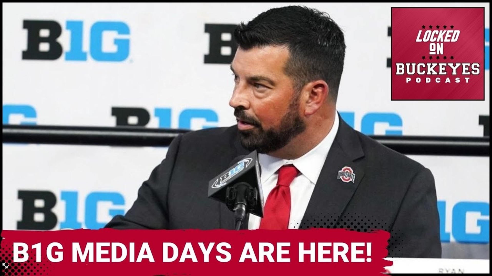 B1G Media Days are finally here!  The event is known as the unofficial kickoff to the season.  Ohio State HC Ryan Day is set to represent the Buckeyes